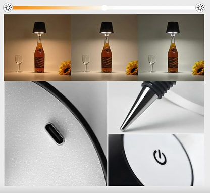 LuxGlow™ – Tappo LED Ricaricabile per Bottiglie