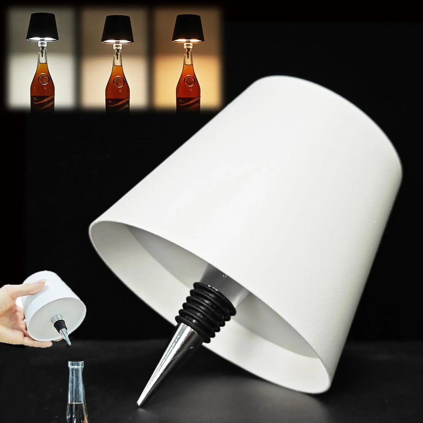 LuxGlow™ – Tappo LED Ricaricabile per Bottiglie